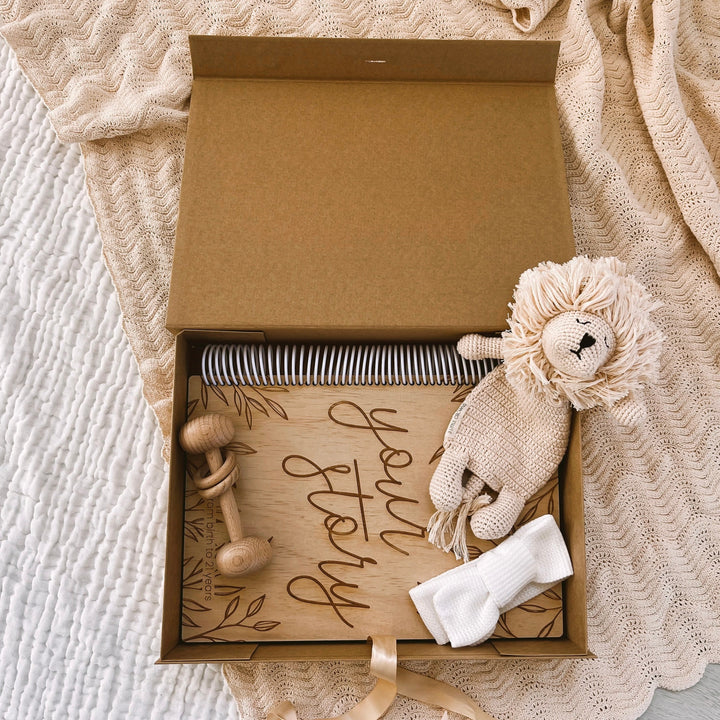 Keepsake Box (non-custom) "YOUR STORY" - fits our wooden baby book