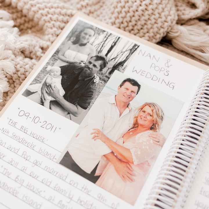 Mother's Day Wooden Journal (customise cover with any wording)