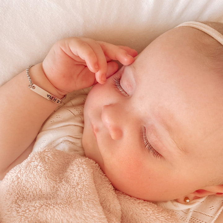 Engraved stainless keepsake bracelet