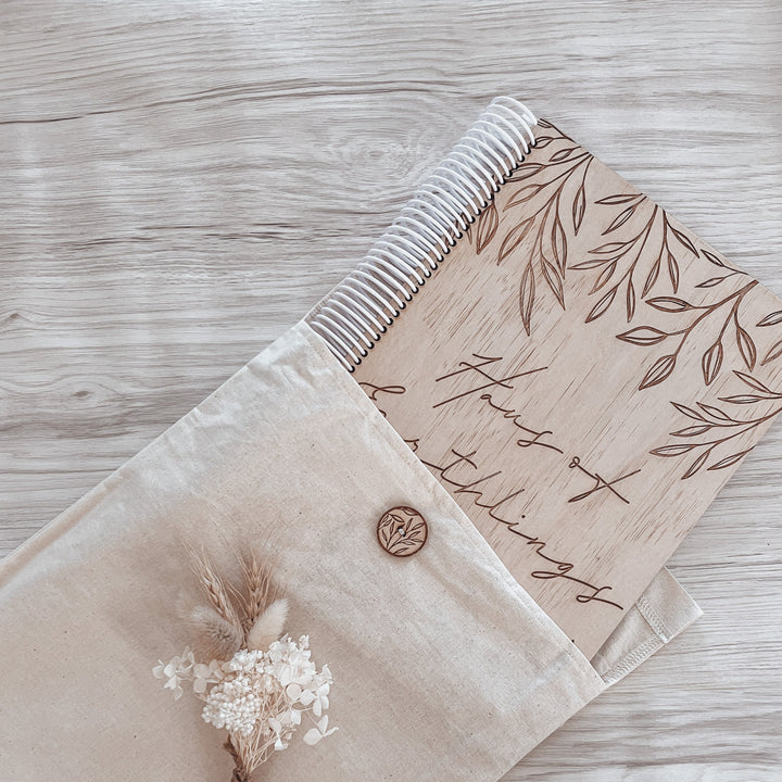 Wooden Journal (customise cover with any wording)