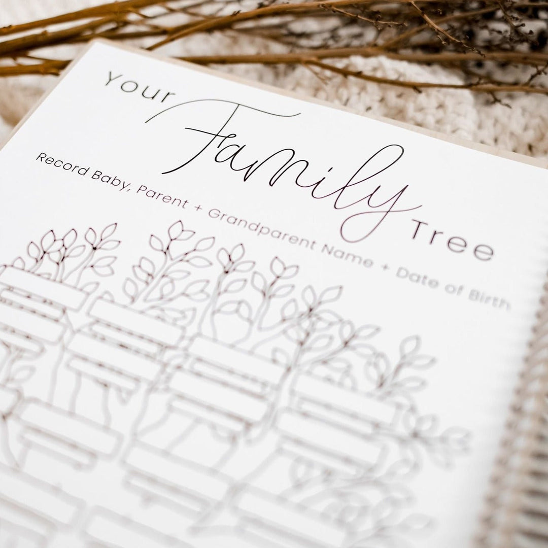 SLIGHTLY FLAWED - YOUR STORY - A wooden baby memory book