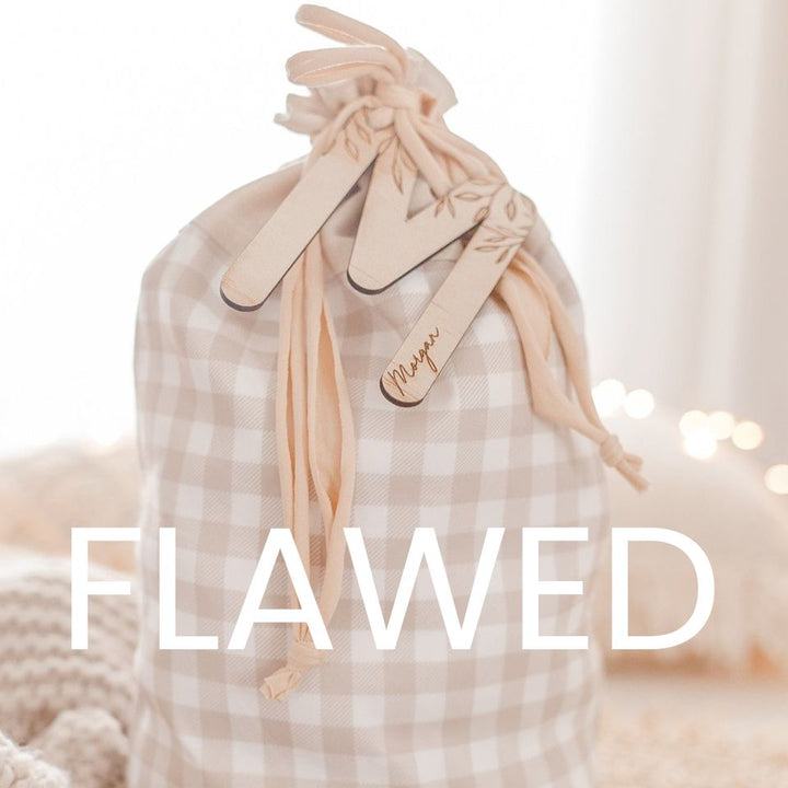 Easter Sacks FLAWED (customised with letter + name plaque) - (Seconds Sale)