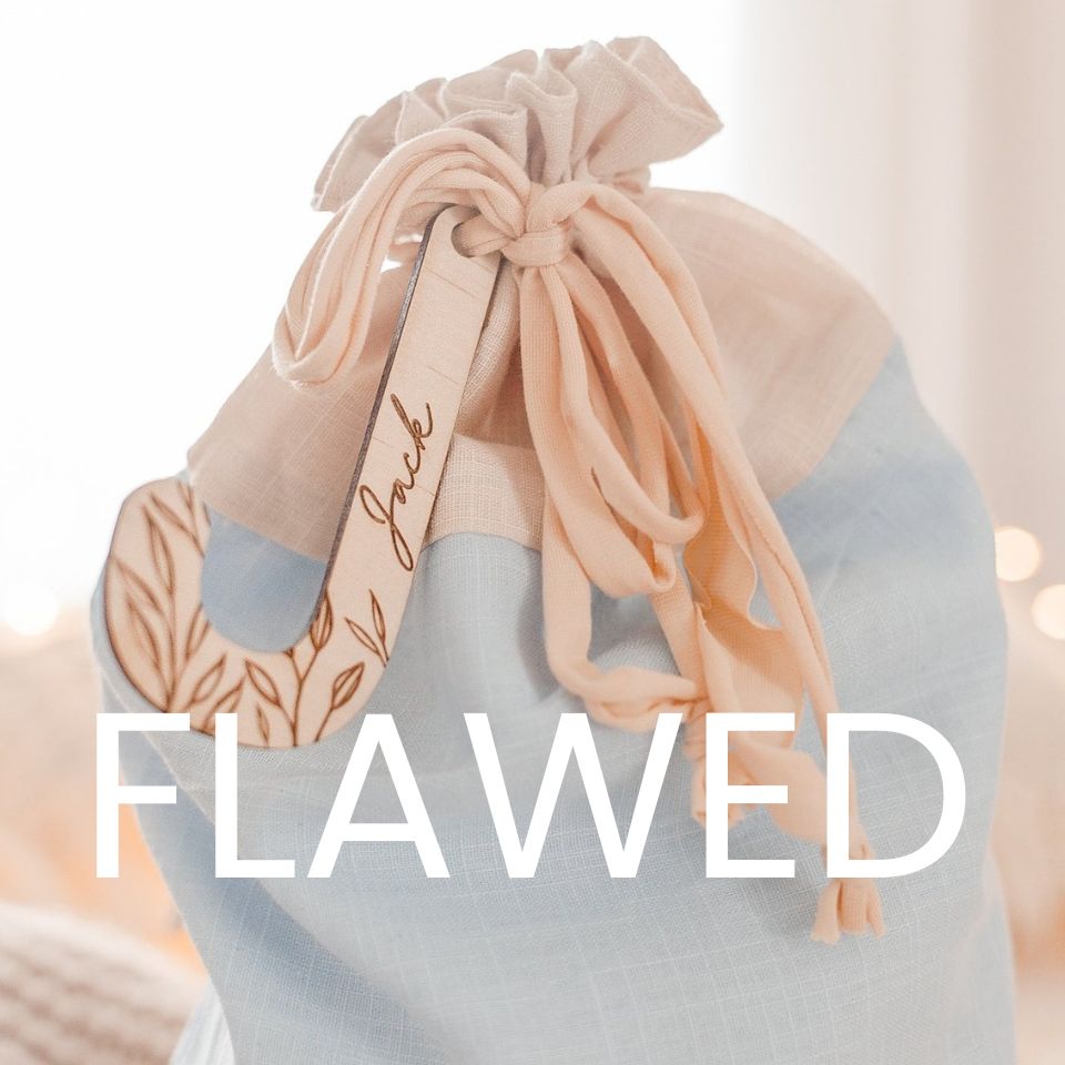 Easter Sacks FLAWED (customised with letter + name plaque) - (Seconds Sale)