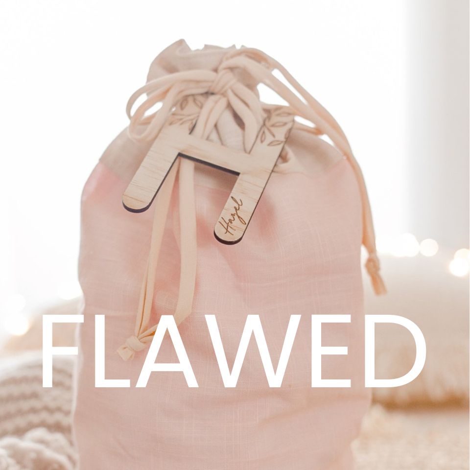 Easter Sacks FLAWED (customised with letter + name plaque) - (Seconds Sale)