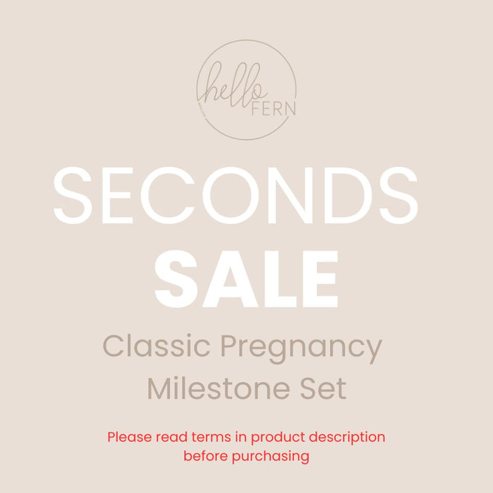 Wooden Pregnancy Milestone Card Discs - Classic (Seconds Sale)