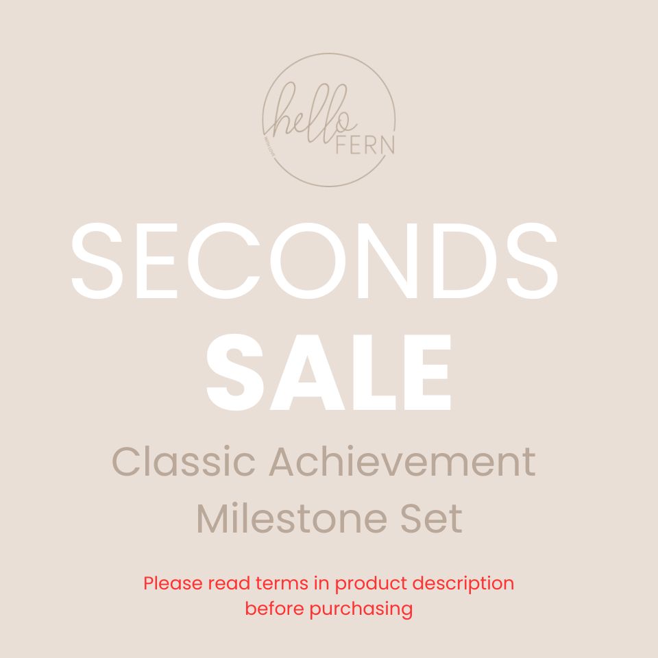 Wooden Achievement Milestone Card Discs - Classic (Seconds Sale)