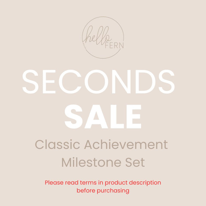 Wooden Achievement Milestone Card Discs - Classic (Seconds Sale)